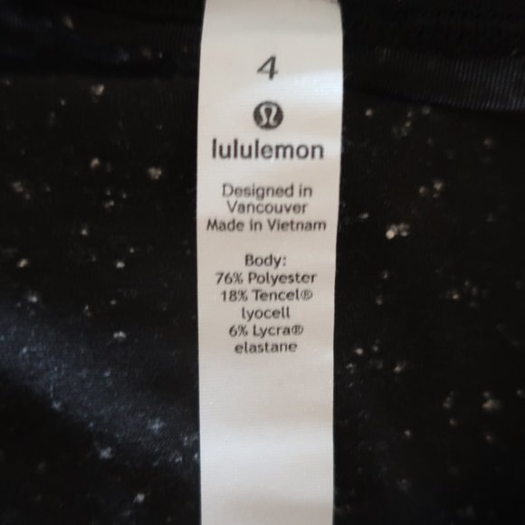 LULULEMON UNWIND YOUR MIND BLACK WHITE SPEC - Picture 16 of 16